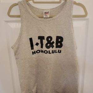Honolulu tank. SIZE M. Grey. Preowned